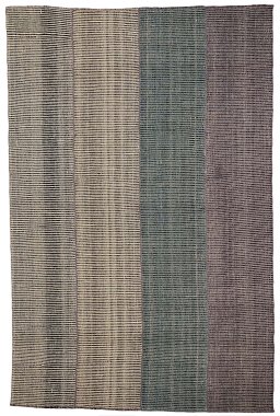 Close-up detail of New Modern Design rug from Iran / Persia showing Wool weave