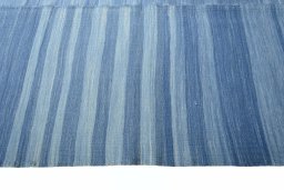 Close-up detail of New Modern Design rug from Iran / Persia showing Wool weave