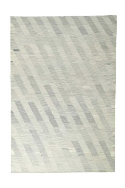 Full view of New Modern Design rug from Iran / Persia, 305 × 206 cm in Beige tones