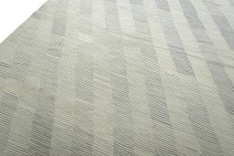 Surface texture of New Modern Design rug with natural Wool and intricate pattern