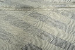 Full view of New Modern Design rug from Iran / Persia, 305 × 206 cm in Beige tones