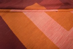 Full view of New Modern Design rug from Iran / Persia, 291 × 202 cm in Red tones