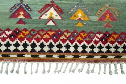 Central medallion detail of New Modern Design rug from Iran / Persia