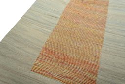 Surface texture of New Modern Design rug with natural Wool and intricate pattern