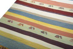 Surface texture of New Modern Design rug with natural Wool and intricate pattern