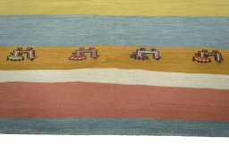Central medallion detail of New Modern Design rug from Iran / Persia