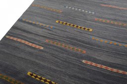 Surface texture of New Modern Design rug with natural Wool and intricate pattern