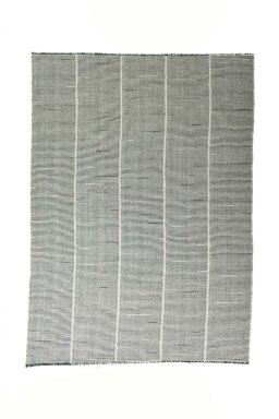 Full view of New Modern Design rug from Iran / Persia, 378 × 277 cm in Gray tones