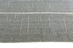 Close-up detail of New Modern Design rug from Iran / Persia showing Wool weave