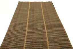 Close-up detail of New Modern Design rug from Iran / Persia showing Wool weave