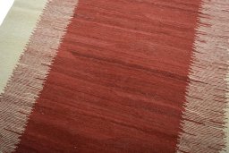 Surface texture of New Modern Design rug with natural Wool and intricate pattern