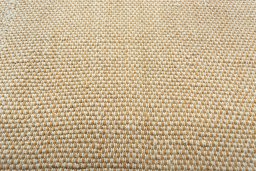 Backside of handmade New Modern Design rug showing knot structure and weave density
