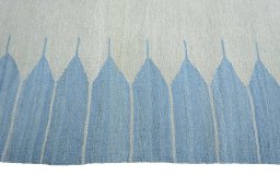 Close-up detail of New Modern Design rug from Iran / Persia showing Wool weave