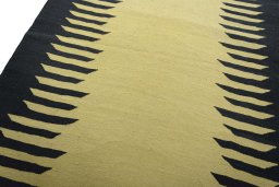 Surface texture of New Modern Design rug with natural Wool and intricate pattern