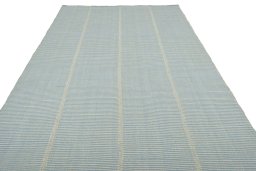 Close-up detail of New Modern Design rug from Iran / Persia showing Wool weave