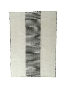 Full view of New Modern Design rug from Iran / Persia, 210 × 152 cm in Beige tones