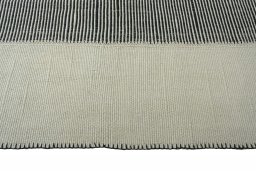 Close-up detail of New Modern Design rug from Iran / Persia showing Wool weave