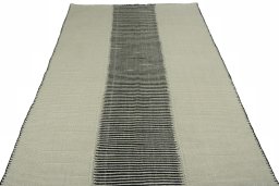 Close-up detail of New Modern Design rug from Iran / Persia showing Wool weave