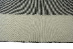 Close-up detail of New Modern Design rug from Iran / Persia showing Wool weave