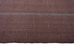 Close-up detail of New Modern Design rug from Iran / Persia showing Wool weave