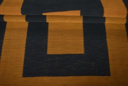 Full view of New Modern Design rug from Iran / Persia, 209 × 126 cm in Yellow tones