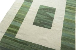 Surface texture of New Modern Design rug with natural Wool and intricate pattern