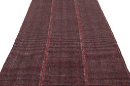 Close-up detail of New Modern Design rug from Iran / Persia showing Wool weave