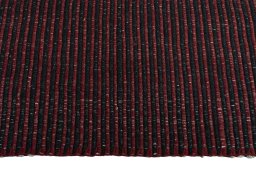 Close-up detail of New Modern Design rug from Iran / Persia showing Wool weave