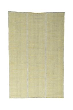 Full view of New Modern Design rug from Iran / Persia, 257 × 171 cm in Yellow tones