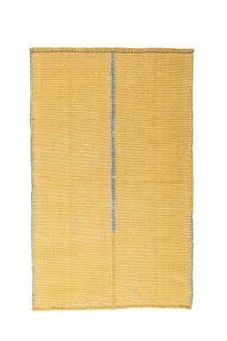 Full view of New Modern Design rug from Iran / Persia, 158 × 101 cm in Yellow tones