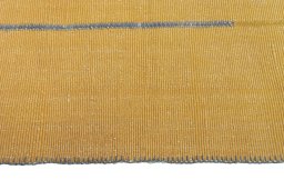 Close-up detail of New Modern Design rug from Iran / Persia showing Wool weave