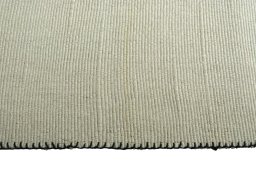 Close-up detail of New Modern Design rug from Iran / Persia showing Wool weave
