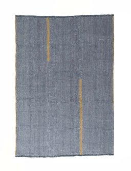 Full view of New Modern Design rug from Iran / Persia, 210 × 150 cm in Blue tones