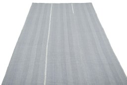 Close-up detail of New Modern Design rug from Iran / Persia showing Wool weave