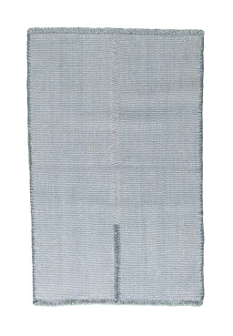 Full view of New Modern Design rug from Iran / Persia, 127 × 82 cm in Blue tones