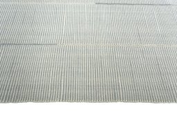 Close-up detail of New Modern Design rug from Iran / Persia showing Wool weave