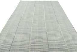 Close-up detail of New Modern Design rug from Iran / Persia showing Wool weave