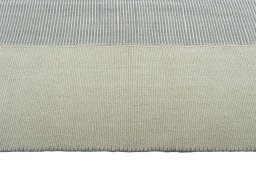 Close-up detail of New Modern Design rug from Iran / Persia showing Wool weave