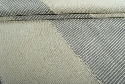 Full view of New Modern Design rug from Iran / Persia, 248 × 172 cm in Beige tones