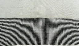Close-up detail of New Modern Design rug from Iran / Persia showing Wool weave