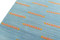 Surface texture of New Modern Design rug with natural Wool and intricate pattern