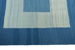 Close-up detail of New Modern Design rug from Iran / Persia showing Wool weave