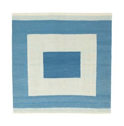 Full view of New Modern Design rug from Iran / Persia, 116 × 116 cm in Beige tones