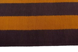 Close-up detail of New Modern Design rug from Iran / Persia showing Wool weave