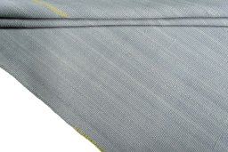 Corner detail of New Modern Design rug showing border pattern and Wool pile