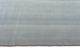 Close-up detail of New Modern Design rug from Iran / Persia showing Wool weave