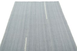 Close-up detail of New Modern Design rug from Iran / Persia showing Wool weave