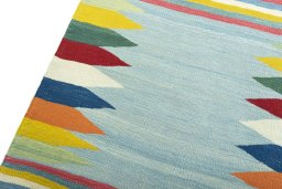 Surface texture of New Modern Design rug with natural Wool and intricate pattern