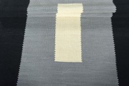 Full view of New Modern Design rug from Iran / Persia, 227 × 124 cm in Gray tones