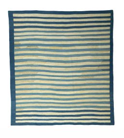 Full view of New Modern Design rug from Iran / Persia, 319 × 291 cm in Blue tones